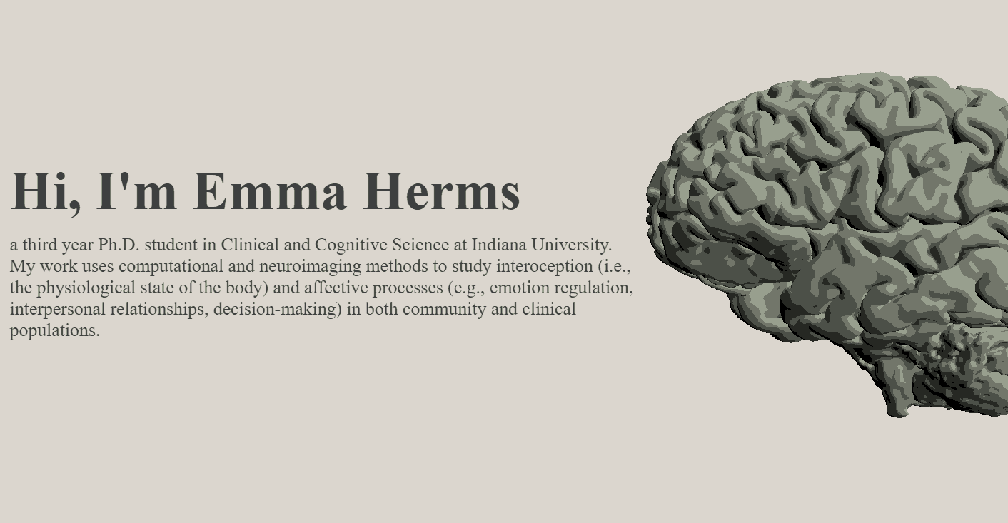 Emma Herms Portfolio Website Header Image